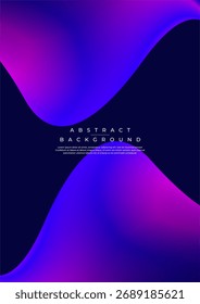 Modern Fluid Dynamic Shapes Backdrop in Purple and Blue