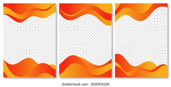 Modern Fluid Gradient Colors Abstract Background Collection. Abstract Design Template For Brochure, Banner