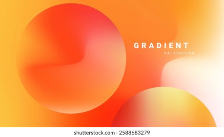 Modern fluid gradient design with abstract circular shapes. Vector.