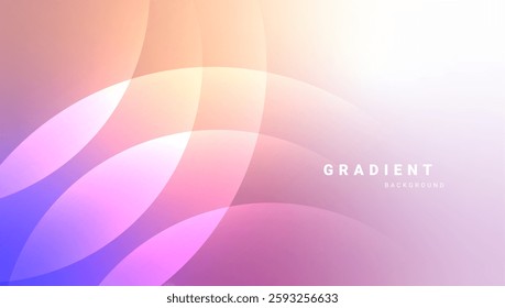Modern fluid gradient design with abstract circular shapes. Vector.