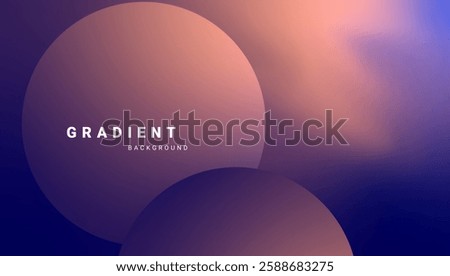 Modern fluid gradient design with abstract circular shapes. Vector.