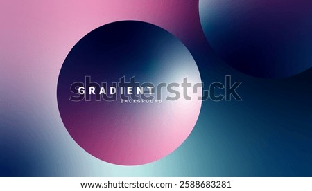 Modern fluid gradient design with abstract circular shapes. Vector.