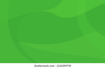Modern fluid green gradient banner with curve shapes  vector