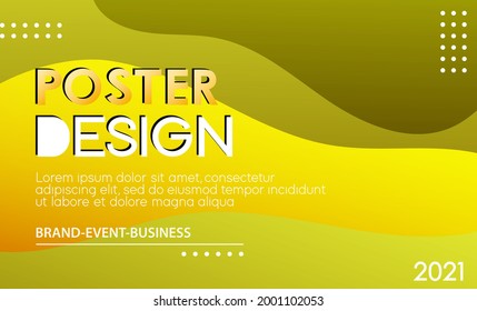 Modernas plantillas de diseño de afiches de fluidos. Fondo ondulado futurista mínimo.