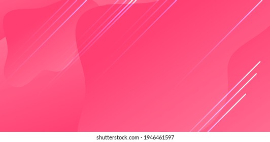 Modern fluid red gradient banner with curve shapes design