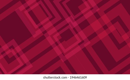 Moderner roter Farbverlauf-Banner mit Kurvenformen