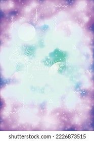Modern Fluid. Soft Multicolor Backdrop. Space Vector. Dynamic Dots. Digital Shape. Purple Magic Background. Holographic Texture. Motion Flyer. Blue Modern Fluid
