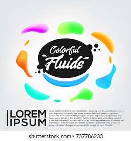 Modern Fluids Vector Illustration for CD Cover, Poster, Banner and Brochure Background