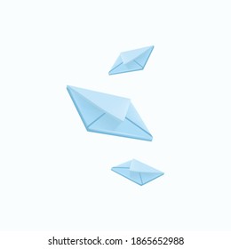 Modern Fly Mail Letter 3D Icon Vector Design Template