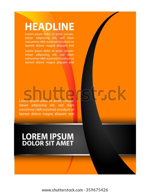 Modern Flyer Background Stock Vector Royalty Free