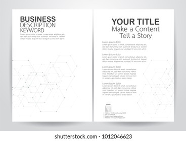 Modern flyer background with white space.