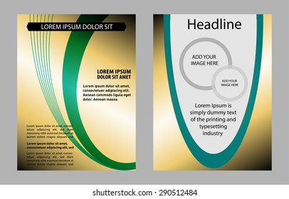 Modern flyer brochure design template background
