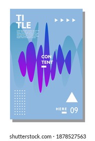 Modern flyer cover template. Cover layout design for company profile, brochure, poster, annual report, magazine, and leaflet. Set of A4 page print to promotion and publication on the gradient color