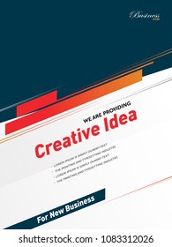 Modern flyer design for business promotions. Print advertisement 
