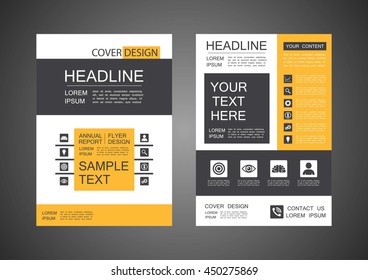 modern flyer design, cover template
