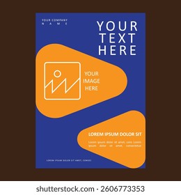 Modern Flyer design, fully editable and mockup