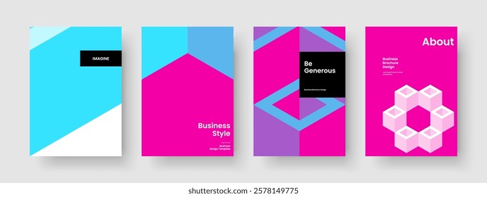 Modern Flyer Design. Geometric Poster Layout. Isolated Brochure Template. Book Cover. Business Presentation. Background. Banner. Report. Portfolio. Newsletter. Handbill. Magazine. Journal