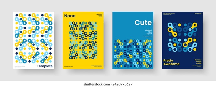 Modernes Flyer Design. Einziger Buchübersichtsplan. Vorlage für geometrische Berichte. Banner. Poster. Broschüre. Geschäftsvorführung. Hintergrund. Markenidentität. Pamphlet. Portfolio. Katalog. Journal
