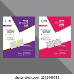 Modern flyer design online template