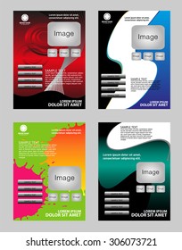 Modern Flyer Design set
