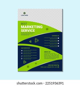 Eine moderne Design-Vorlage für Flyer.