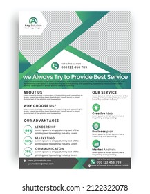 Modern flyer design template Illustrator