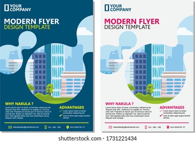Modern Flyer Design Template Layout Business Brochure