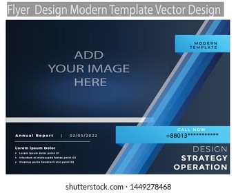 Modern Flyer Design template Or Vector Design
