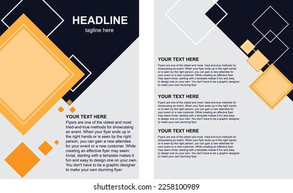 modern flyer design template vector