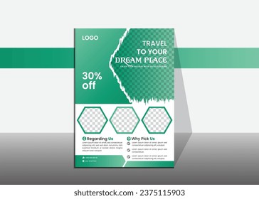 plantilla moderna de diseño de volante para el día de los viajes por el mundo. diseño de volante de viajes.