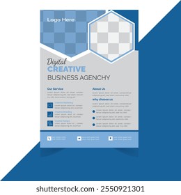 modern flyer design . vector and business template