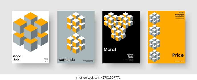 Modernes Flyer-Layout. Abstraktes Banner-Design. Vorlage für geometrische Berichte. Geschäftspräsentation. Hintergrund. Broschüre. Poster. Buchumschlag. Packungsbeilage. Erfassung Zeitschrift. Werbung. Handzettel Notebook