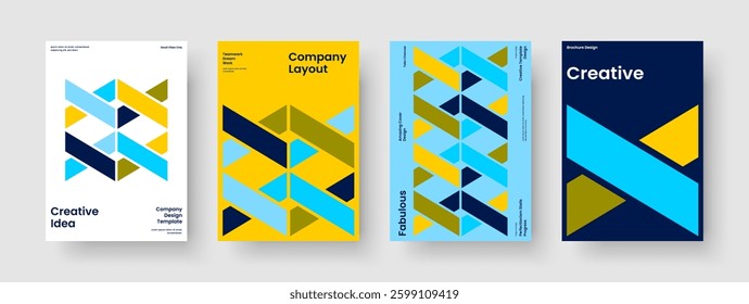 Modern Flyer Layout. Geometric Poster Design. Abstract Background Template. Brochure. Banner. Report. Book Cover. Business Presentation. Handbill. Portfolio. Leaflet. Catalog. Pamphlet