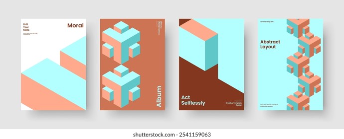 Layout de Panfleto Moderno. Design de apresentação comercial isolado. Modelo de Capa de Livro Abstrata. Brochura. Cartaz. Histórico. Relatório. Faixa. Panfleto. Boletim informativo. Folheto informativo. Conhecimento manual. Identidade da marca