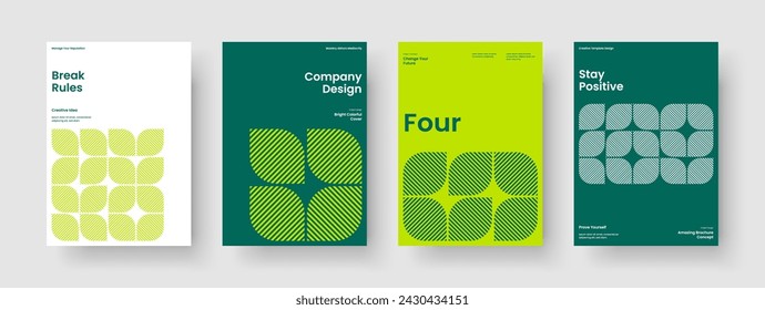 Diseño de folleto moderno. Diseño de póster aislado. Plantilla de folleto abstracto. Presentación empresarial. Informe. Portada del libro. Pancarta. Antecedentes. Revista. Handbill. Identidad de marca. Cartera. Publicidad