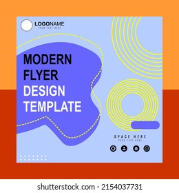 Modern flyer suitable for banner design, graphic design, social media posting, online promotion and web internet advertising - Vector format