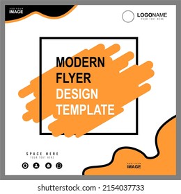 Modern flyer suitable for banner design, graphic design, social media posting, online promotion and web internet advertising - Vector format