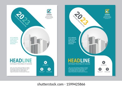 Modern Flyer Template design, Designed in A4 size with colorful geometric shapes, suitable for Brochure cover, annual report, poster, flyer layout, etc.