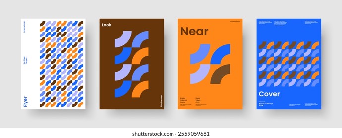 Modern Flyer Template. Geometric Book Cover Design. Isolated Banner Layout. Poster. Business Presentation. Background. Brochure. Report. Leaflet. Journal. Pamphlet. Catalog. Advertising. Handbill