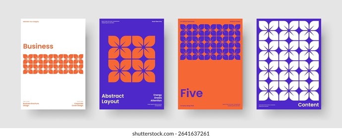 Modern Flyer Template. Geometric Brochure Layout. Abstract Poster Design. Background. Report. Banner. Business Presentation. Book Cover. Handbill. Brand Identity. Notebook. Advertising. Catalog