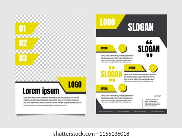 Modern flyer template, size 842x595 pixel