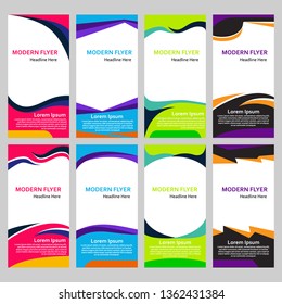 Modern Flyer template, vector illustration