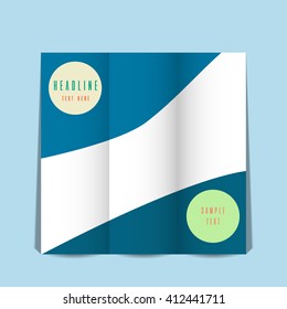 Modern flyer vector design. Brochure, banner, poster template. A4 format