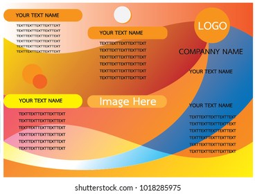 modern flyers brochure / annual report /design templates / stationery with color background 