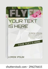 modern flyers, brochures. Abstract backgrounds, online