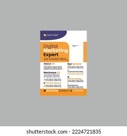 Modern Flyers Design Template 12. su marca en Adobe Illustrator.
 es usar letra libre. este elemento es muy fácil de usar. 