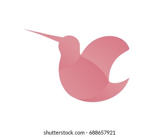 Modern Flying Digital Bird Logo