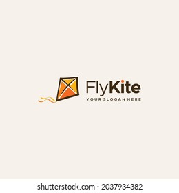Modern FlyKite colorful rectangular logo design