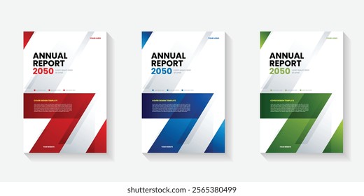 Modern folding ribbon theme book cover template in gradient color. A4 size book cover template for annual report, magazine, booklet, proposal, portfolio, brochure, poster