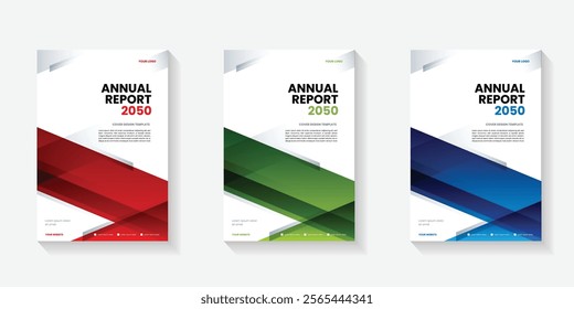 Modern folding ribbon theme book cover template in gradient color. A4 size book cover template for annual report, magazine, booklet, proposal, portfolio, brochure, poster